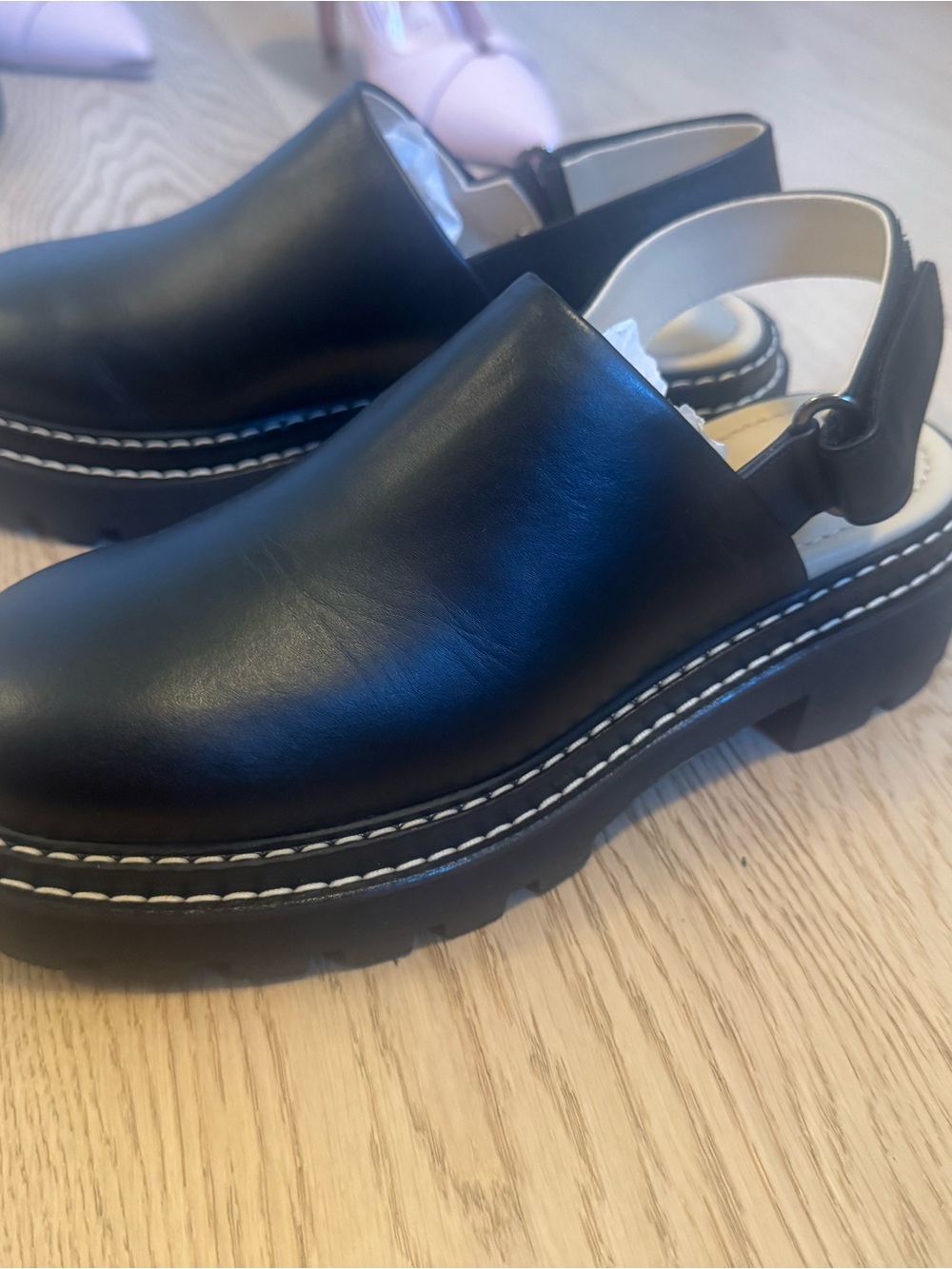 Poppy Barley lug sole mule 7.5